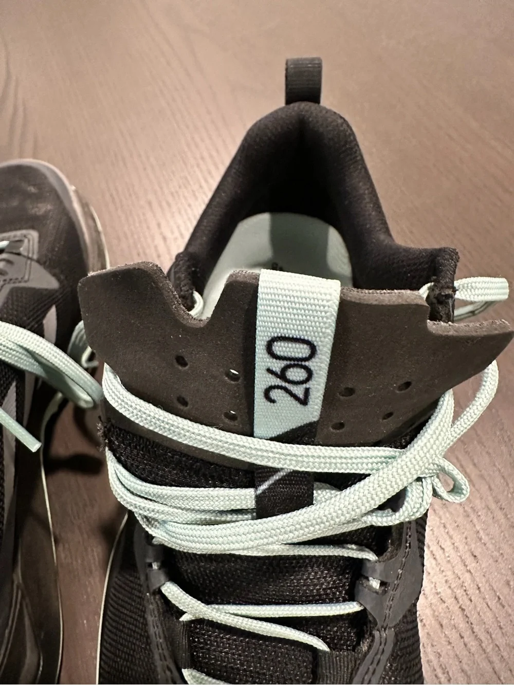 adidas Black and Light Mint Trail Shoes